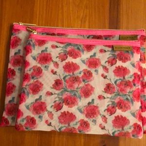 ELLEN TRACY MAKEUP/COSMETIC BAG SET